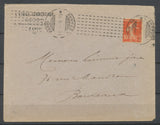 1916 Lettre Obl MACHINE CHAMBON Rue Ste ANNE avec N°138 TB. P3743