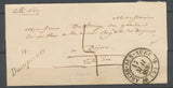 1839 Lettre Cursive 9 dampierre + Grand Cad ARCIS-SUR-AUBE Superbe Signée P3789