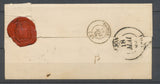 1839 Lettre Cursive 9 dampierre + Grand Cad ARCIS-SUR-AUBE Superbe Signée P3789