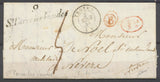 1844 Lettre Marque 9 St Parre-les-Vaudes + B rouge Champlatat - 9 AUBE P3793