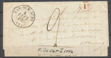 1846 Lettre Marque 9 VILLE-SUR-TERRE 45mm+ CAD T13 BAR-SUR-AUBE P3794