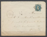 1869 Lettre N°29 obl. Convoyeur Station LANCEY GR.CH. + obl Lp Sens RARE. P3818