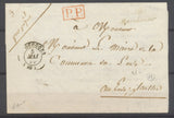 1847 Lettre Cursive 40 Marchenoir 26mm + PP+ CAD T15 Oucques Signée P3824