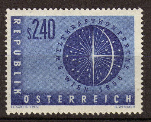 Autriche 1956 N°859 2s40 Bleu violet N**. P383