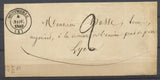 1849 Lettre taxe tampon CAD Type 14 MONTMERLE AIN SUPERBE. P3863