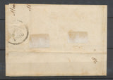 1830 Lettre Marque linéaire 2 MARLE AISNE + 1d Rouge, association rare. P3886