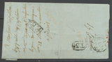 1809 Lettre Marque linéaire P2P ORIGNY + P.PAYE au dos, rouge pâle RARE P3888