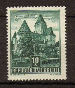 Autriche 1957 N°874Aa 10s vert bleu foncé. N** P388