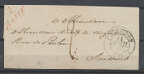 1835 Lettre Cursive 2 Anizy Rouge +CAD T13 CHAVIGNON (2) AISNE P3911