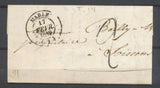 1849 Février Lettre oblitérée CAD T14 MARLE AISNE (2) SUP. P3937