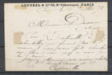 1878 CP Précurseur privée LOUSSEL & CIE obl Paris départ Bt Sébastopol P3969