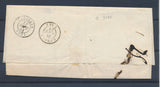 1851 Lettre grille N°4 avec Cursive 44/Cazals + CAD T15 CATUS. Indice 23. P4054