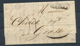 1827 Lettre Marque linéaire 78 OLLIOULE 31x10mm VAR(78) TB. P4125