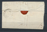 1828 Lettre Marque linéaire port payé P78P Toulon Noir 29x9mm VAR (78) TB P4144