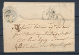 1829 Lettre cursive double 88 Charlieu ROANNE au dos refusée A voir Sup. P4241
