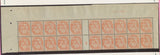 1915 Bloc de 20 tp 3c blanc Orange avec Essai de numérotation non adopté P4272