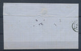1860 Lettre N°14 Obl PC3861 CAD T22 perlé FLAVIAC ARDECHE (06) TB. P4334