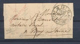 1835 Lettre cursive 9/Ramerupt Rouge + CAD T12 Arcis-Sur-Aube AUBE (9). P4349