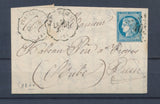 1872 Lettre Convoyeur Station Plaines CHSS.TR + BAR-S-SEINE annulé AUBE(9) P4358