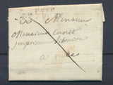1814 Janvier Lettre marque en PP P85P LE PUGET Dpt Conquis Rarissime. P4385