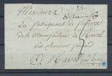 1819 Lettre Marque Déboursé DEB 62/CLERMONT-FERRAND Rouge PUY-DE-DOME (62) P4393