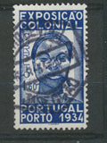 Portugal Expo 1934 N°574 1.60 Bleu Oblitéré TB P439