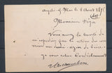 1875 Lettre Obl Conv. Station Argelès-S-Mer NP +BM RR PYRENEES ORles(65) P4406
