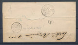 1847 Lettre Obl PARIS marque N°1816 + 15c bleu RARE. SEINE & PARIS(60) P4451