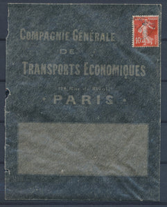 Enveloppe illustrée CIE GENERALE DE TRANSPORTS ECONOMIQUES PARIS P4825