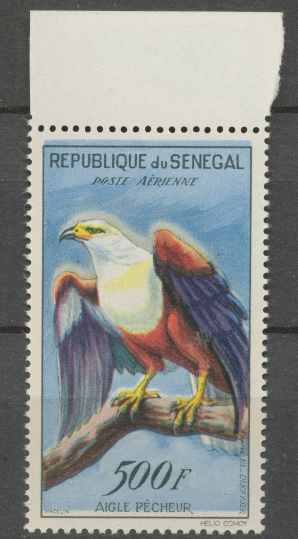 République Du Sénégal Poste Aérienne N°35 500f AIGLE Pêcheur N** P5015