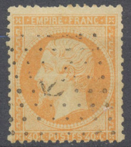 Classique N°23 40c orange Oblitéré Ancre TB. P5062