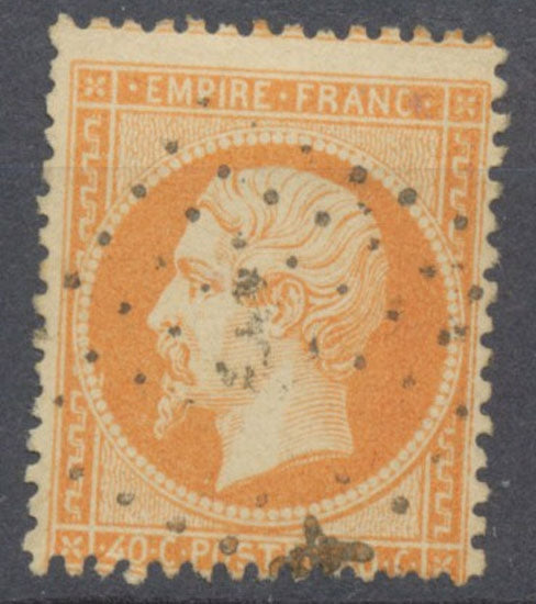 Classique N°23 40c orange Oblitéré Ancre TB. P5068