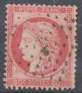 Classique Cérès N°57 80c rose Oblitéré Ancre TB. P5078
