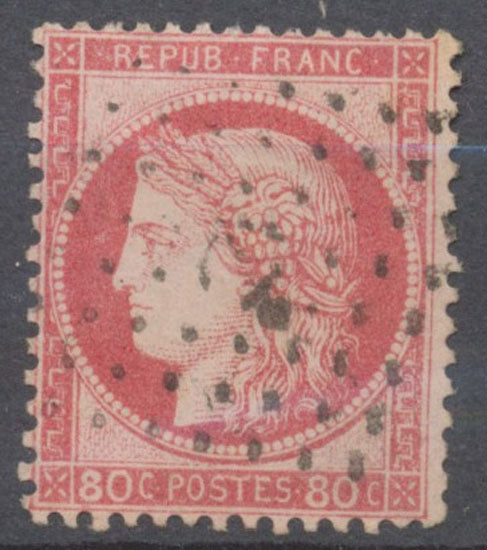 Classique Cérès N°57 80c rose Oblitéré Ancre TB. P5078