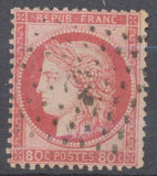 Classique Cérès N°57 80c rose Oblitéré Ancre TB. P5078