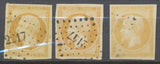 Classique 3 nuances du N°13A dont un Citron TTB. P5084