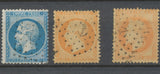 Classique N°22 20c  bleu , N°23, N°31 40c orange Oblitérés ANCRE TB. P5095