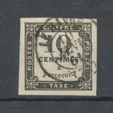 France Timbres-Taxe N°2A 10c noir Type II Obl. Petit CAD. TTB. P5134