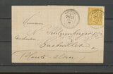 1881 Lettre sage 25c Obl CAD T25 perlé MOUSSEY VOSGES Rare indice 18. P5168