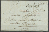1807 Lettre Franchise Taxé puis "à Détaxer" + Griffe Service P5182