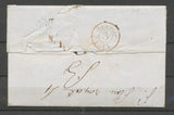 1844 Lettre de Pise Italie taxée puis Franchise à détaxer, + griffe Rge P5184