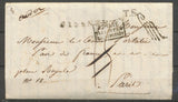 1821 Lettre en Franchise de Florence Italie taxée puis  "à Détaxer" P5186