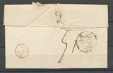 1834 Lettre marque rouge 60 P.P. + BUREAU DES POSTES CHAMBRE DES PAIRS P5191