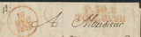 1830 Lettre Marque P.30.P TOULOUSE rouge + Bloc Dateur A TB RARE. P573