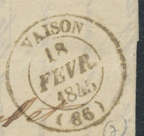 Lettre 1845 Cachet Taxe Façon Manuscrit 3 + CAD Vaison Type 14 P635