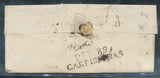 1823 Lettre pour 86 Avignon + DEBOURSES DEB 89 CARPENTRAS dos RR P646