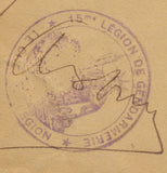 Enveloppe GENDARMERIE NATIONALE CAD d' Arrivée au Maroc le 31/08/1917. P681