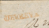1778 Lettre D'EVREUX rouge avec DEBOURSES de SOISSONS et STRASBOURG RRR P748