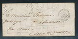 1852 Lettre Cursive 36 La Chapelle-S-Loire , Taxe 25 + Cursive au dos RARE P790