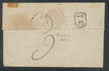 1802 Lettre en port payé P.48.P. MONTEBOURG +P.P noir RRR TB. certif. P812